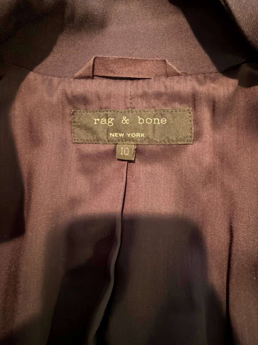 Rag & Bone Military Cropped Leather Jacket Size 10 - Picture 3 of 5